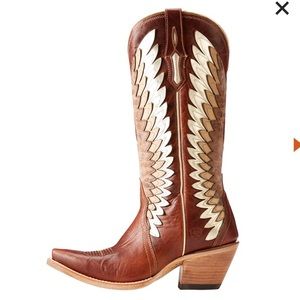 ARIAT Goldcrest Western Women’s Size 7 Cowgirl Brown 3 Layered Wings Boots